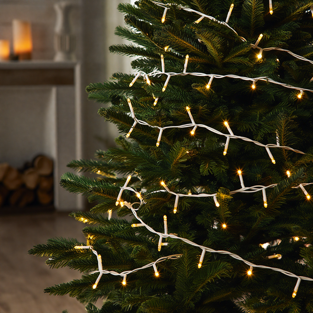 Garlando Гірлянда Різдвяна фея вулична 100 м 1000 LED білий провід Білий CF1000L100MWW Коломия - фото 8