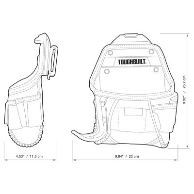 Сумка для інструмента ToughBuilt швидкознімна кобура для компактного дриля (TB-CT-24) Вінниця - фото 8