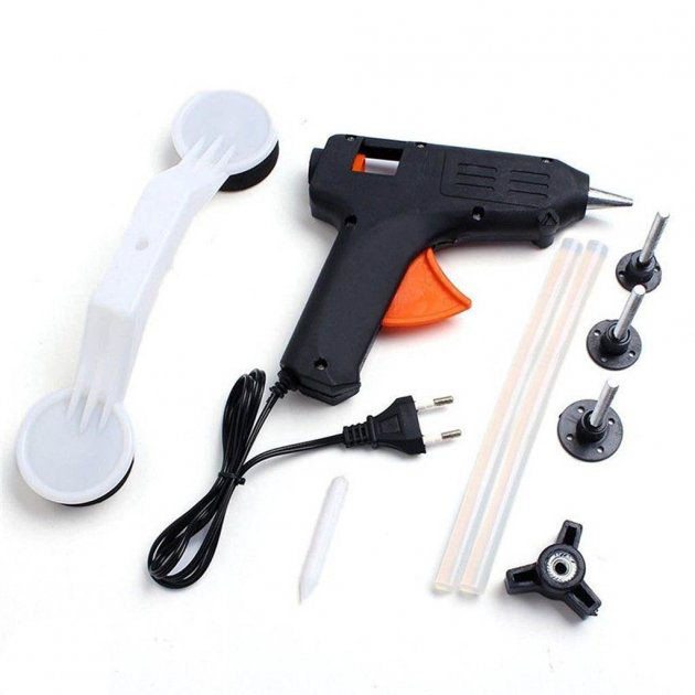 Инструмент для удаления вмятин на авто Clefers Pops-a-Den Рихтовка Своими Руками - Клей, Пистолет, Присоска в комплекте LS-32 Львов - изображение 13