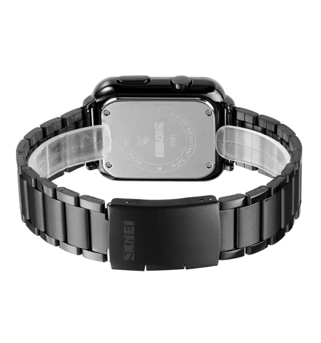 Чоловічий наручний класичний годинник Skmei 1852 (Чорний) Київ - фото 7