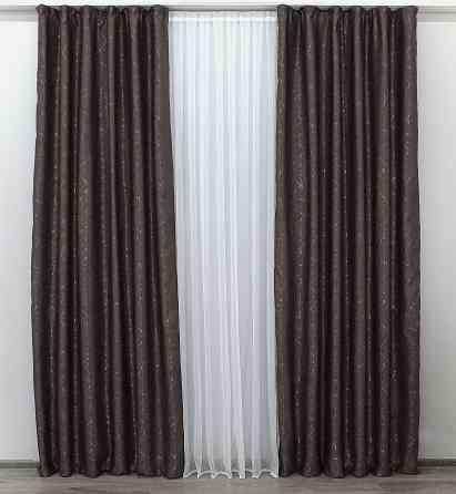 Шторная ткань лён рогожка, коллекция 