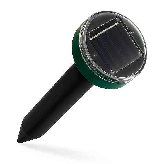 Ультразвуковий відлякувач кротів, комах та гризунів із сонячною панеллю / Відлякувач для саду Київ