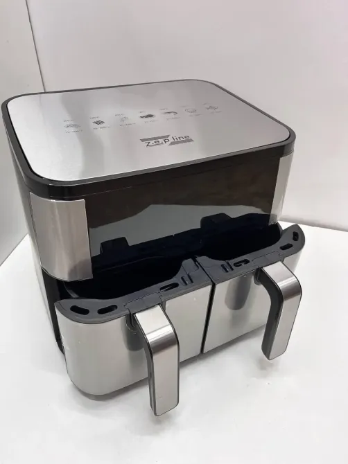 Фритюрниця-аерогриль Zepline 12 л (2×6 л), 4000 Вт, подвійний контейнер, антипригарне покриття Одеса - фото 3