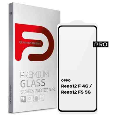 Скло захисне Armorstandart Pro OPPO Reno12 F 4G / Reno12 FS 5G Black (ARM81826) Вінниця