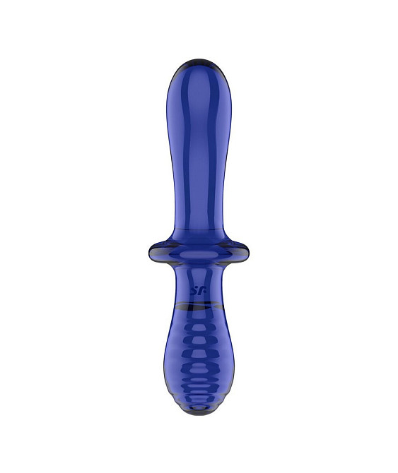 Фаллоимитатор двойной из стекла Satisfyer Double Crystal, синий Sex Aura Киев - изображение 3