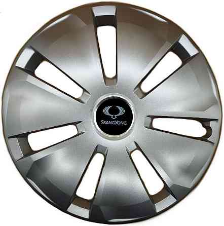 Автомобильные модельные колпаки R16 SsangYong 433 4шт, SJS, серебристые Киев