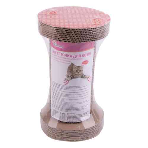 Царапка Eastland для кошек Гантеля с двумя отверстиями с кошачьей мятой бумажная Φ 15х25 см Киев