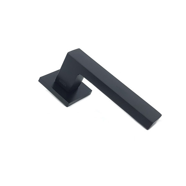 Ручка для дверей на квадратній розетці Кедр Ультра 21.210 MBP чорний матовий Київ - фото 2