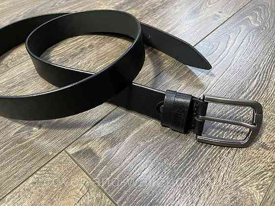 Классический брючный мужской ремень ST Leather 35мм (чорний) Киев
