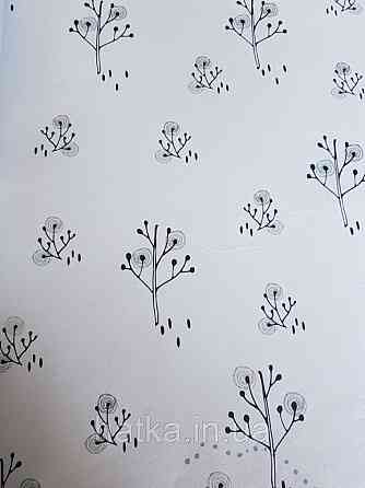 Шпалери флізелінові Decoprint Sweet Dreams дитячі дерева чорні гілки сріблясті сірі на білому 0,53x10,05 м Київ