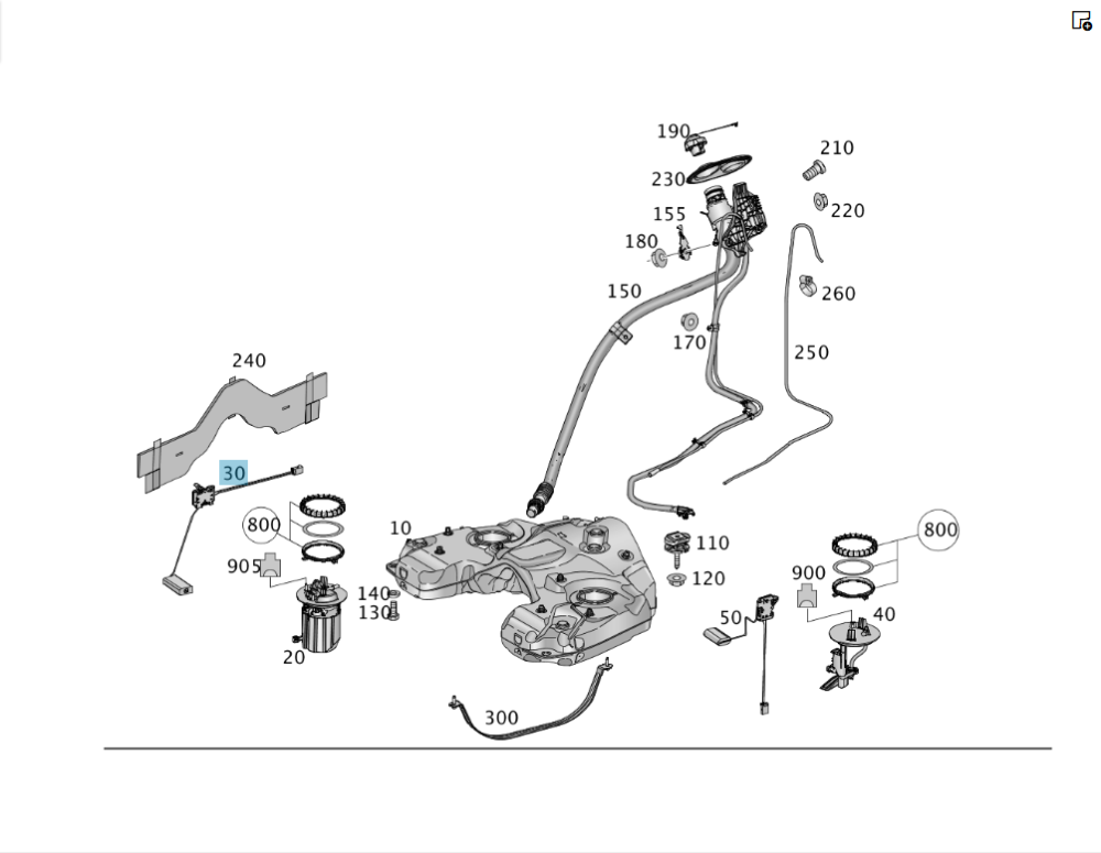 Mercedes-Benz  A1665400417 Датчик рівня палива в баку правий ML/GLE W166 GLE Coupe C292 GL/GLS X166 Одесса - изображение 2