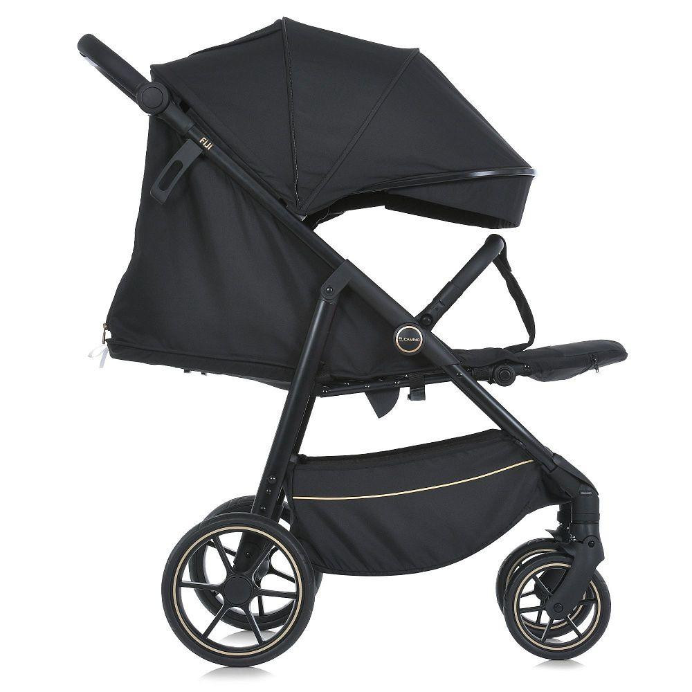 Коляска дитяча EL CAMINO FIJI Black Matt прогулянкова з чохлом та москітною сіткою Чорний (ME 1113-2) Чернігів - фото 5