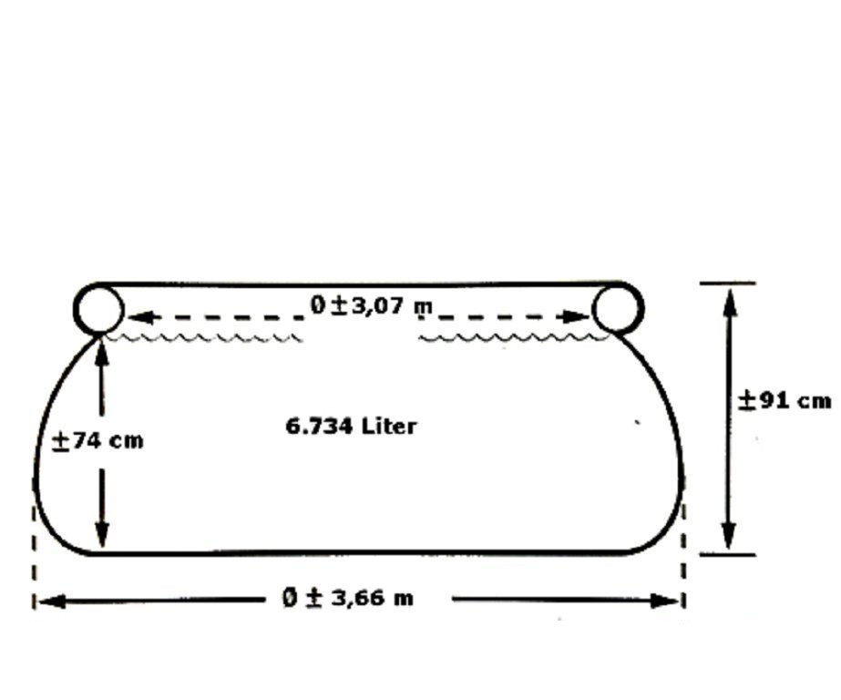 Intex 28022 тент для круглого басейну 366 см Київ - фото 2