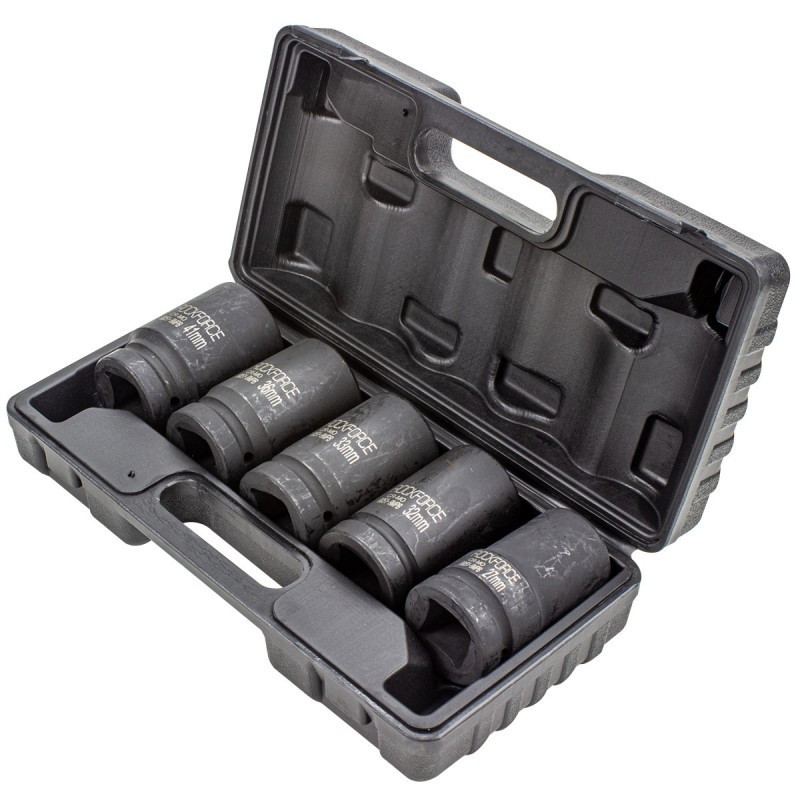 Набор головок ударных глубоких 1''5пр.(12гр.)(27,32,33,36,41мм),в кейсе ROCKFORCE RF-8051-9MPB Одесса - изображение 4