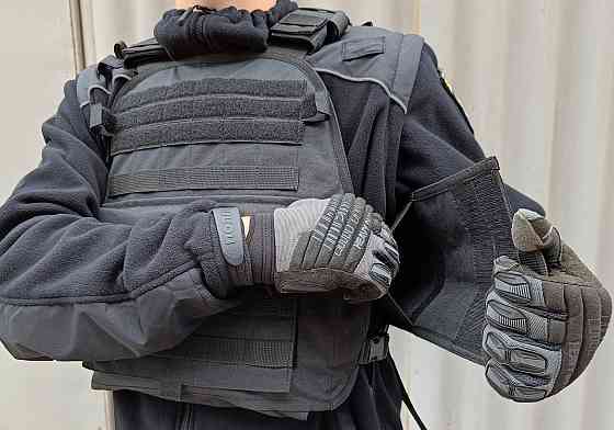 Плитоноска Pantsyr-2 (тактичний військовий жилет, бронежилет MOLLE) Чорний Коломыя