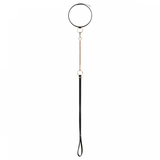 Нашийник з повідцем Rosy Gold - Collar with Leash - Black Львів