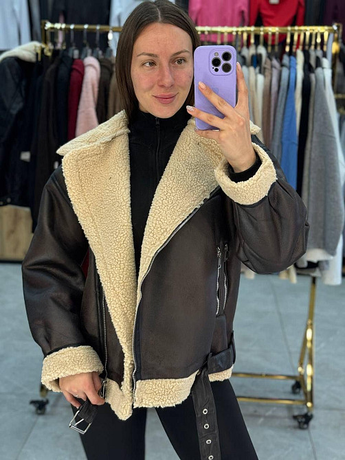 Жіноча стильна та тепла дублянка дублянка 46 Одеса - фото 3