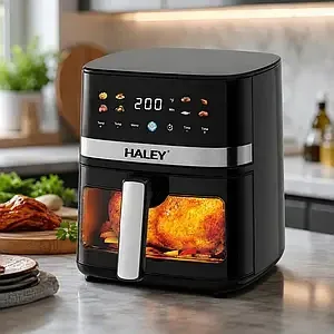 Мультипечі-аерогриль Haley HY-2538 2000Вт (7л) з оглядовим вікном, сенсорна аерофритюрниця з LED-дисплеєм Одеса - фото 1