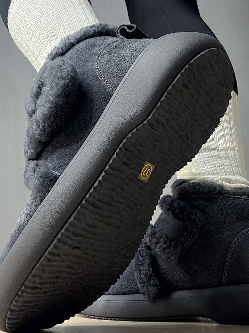 Черевики жіночі Hengji 13-9 уггі замшеві на хутрі з опушкою сірі, 41, 25,5 см Київ - фото 7