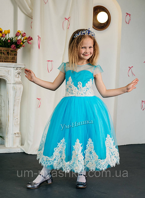 Детское нарядное красное платье 3Д-Кружево 116-134 Кривой Рог - изображение 5