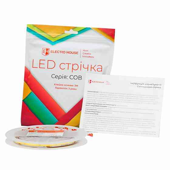 LED стрічка 10Вт 24В  COB  320 діодів, рожевий, серія COB, гарантія 3 роки Дніпро