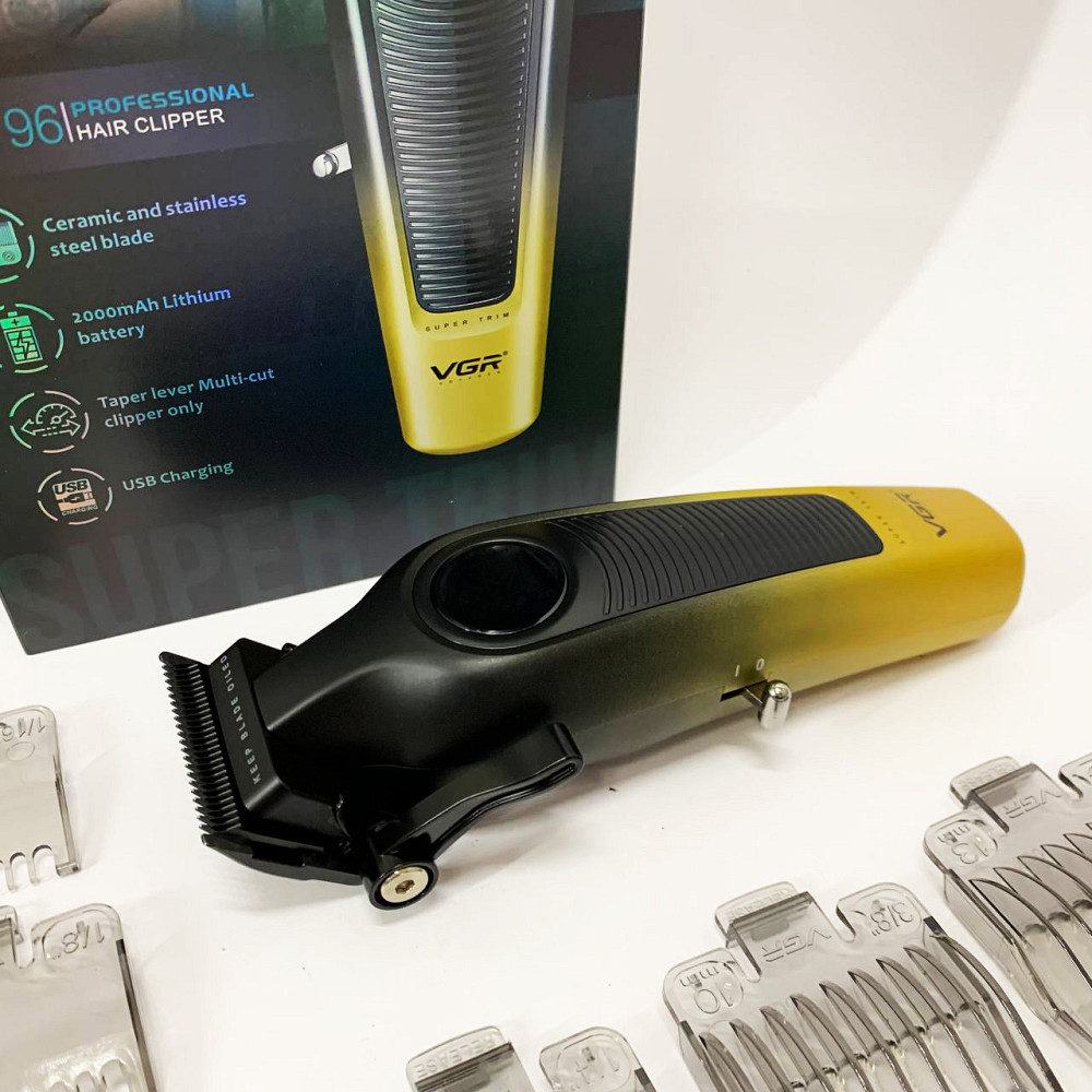 Тример бездротовий VGR, Перукарські машинки професійні, Машинка для стрижки чоловіча US-42 Київ - фото 5