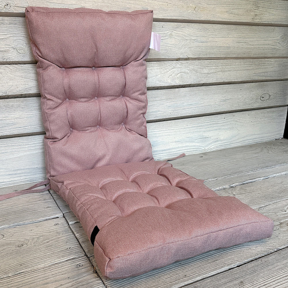 Подушка для стільців (40x120х4 см) подвійна Decorator Мальмо колір пудровий 84-170 Київ - фото 1