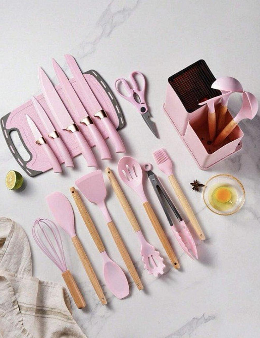 Набір ножів + кухонне приладдя Zepline ZP-107 19 предметів Одеса - фото 2