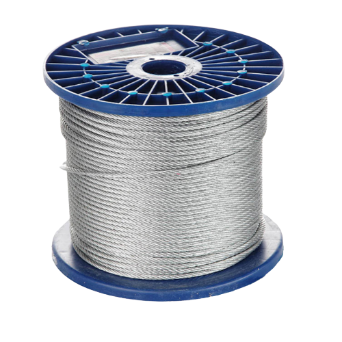 Трос d 4мм DIN 3055 (6х7 + FC) оцинкована сталь 200 м APRO Житомир - изображение 1