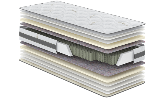 Ортопедический пружинный матрас Aloe Vera Гевея TM Come-For 90х200 Харьков