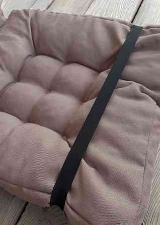 Подушка для стільців (50x120х8 см) подвійна Decorator Sawana колір пудровий 84-138 Київ