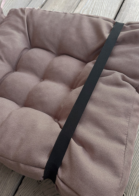 Подушка для стільців (50x120х8 см) подвійна Decorator Sawana колір пудровий 84-138 Київ - фото 5