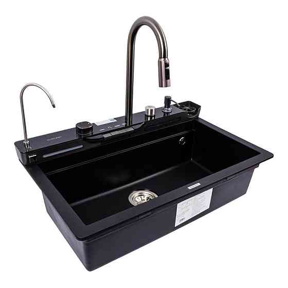 VALESO Гранітна мийка VALESO EVANORA 7546 матова Чорна Київ