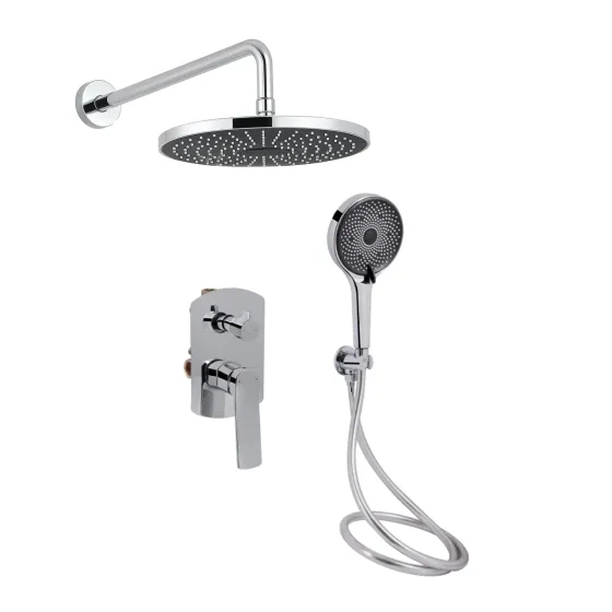 Душевая система универсальная Qtap Slavonice скрытого монтажа на два потребителя QTSLA113CRM45898 Chrome Киев