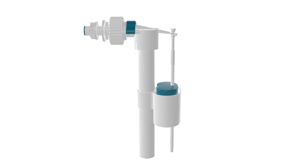 Клапан наповнення поплавковий бокової подачі води 1/2 пластикова різьба NOVA Харків - фото 2