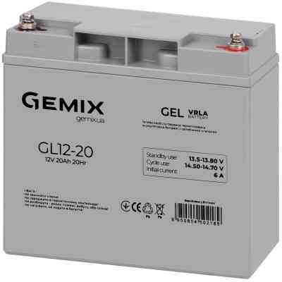 Батарея до ДБЖ Gemix GL 12V 20Ah (GL12-20 gel) Вінниця