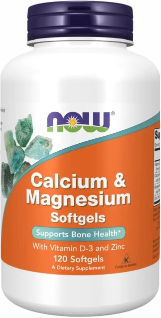 Кальций магний Д3 NOW CAL-MAG + D3 120 sgels Киев - изображение 1