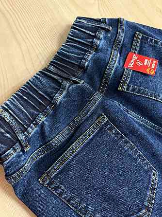 Джинси жіночі Vanver 8338 утеплені на флісі MOM jeans банани сині, синій, 28, 28, 76 см, 99 см Київ