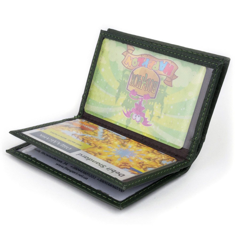 Візитниця-книжка Зелена (ST Leather) Київ - фото 18