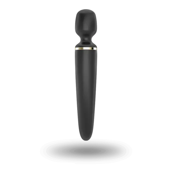 Вібромасажер Satisfyer Wand-er Woman (Black/Gold), водонепроникний, потужний, розмір XXL Львів