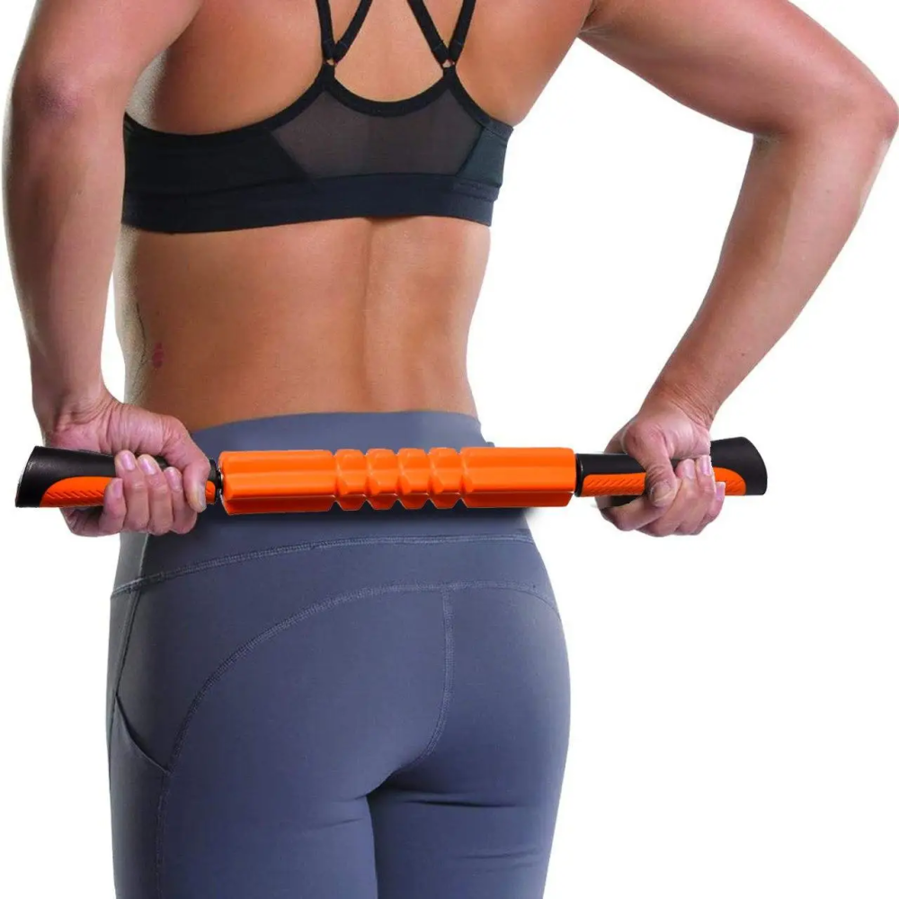 Масажний набір PowerPlay PP_4015 EPP Foam Roller Set 4in1 (2-ва роли + 2-ва м'ячі) Чорно-червоний Кам'янське - фото 12