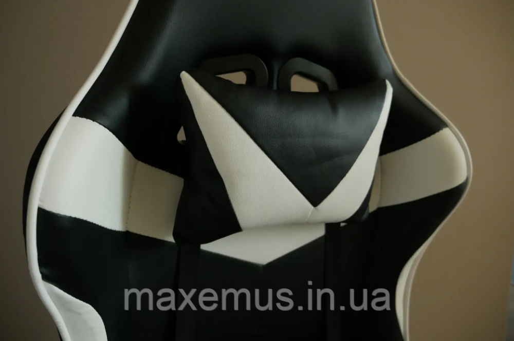 Кресло геймерское раскладное B 8 1 0 геймерский стул компьютерный с 2 подушками белый Мостиска - изображение 17