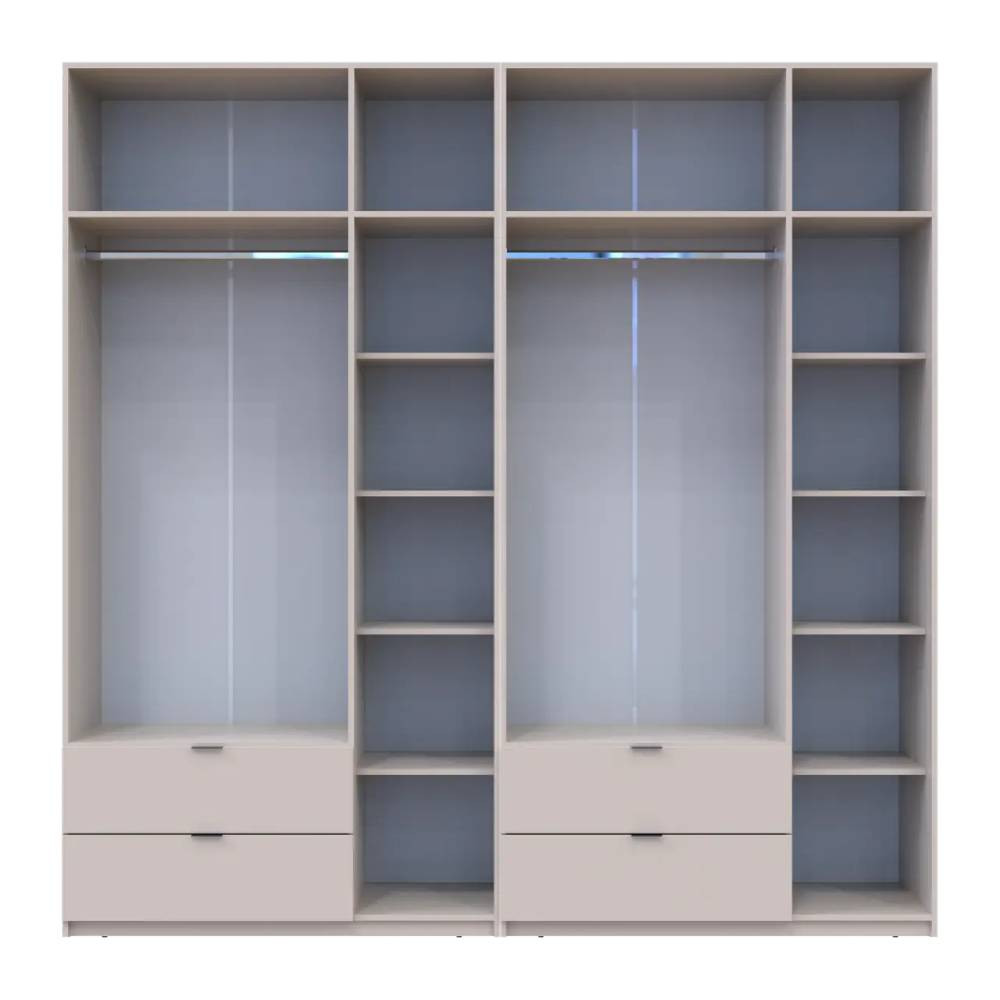 Шафа для одягу Doros Лукас Кашемір 3+3 ДСП 240х50х240 DRS-011713 (42005108) Львів - фото 5