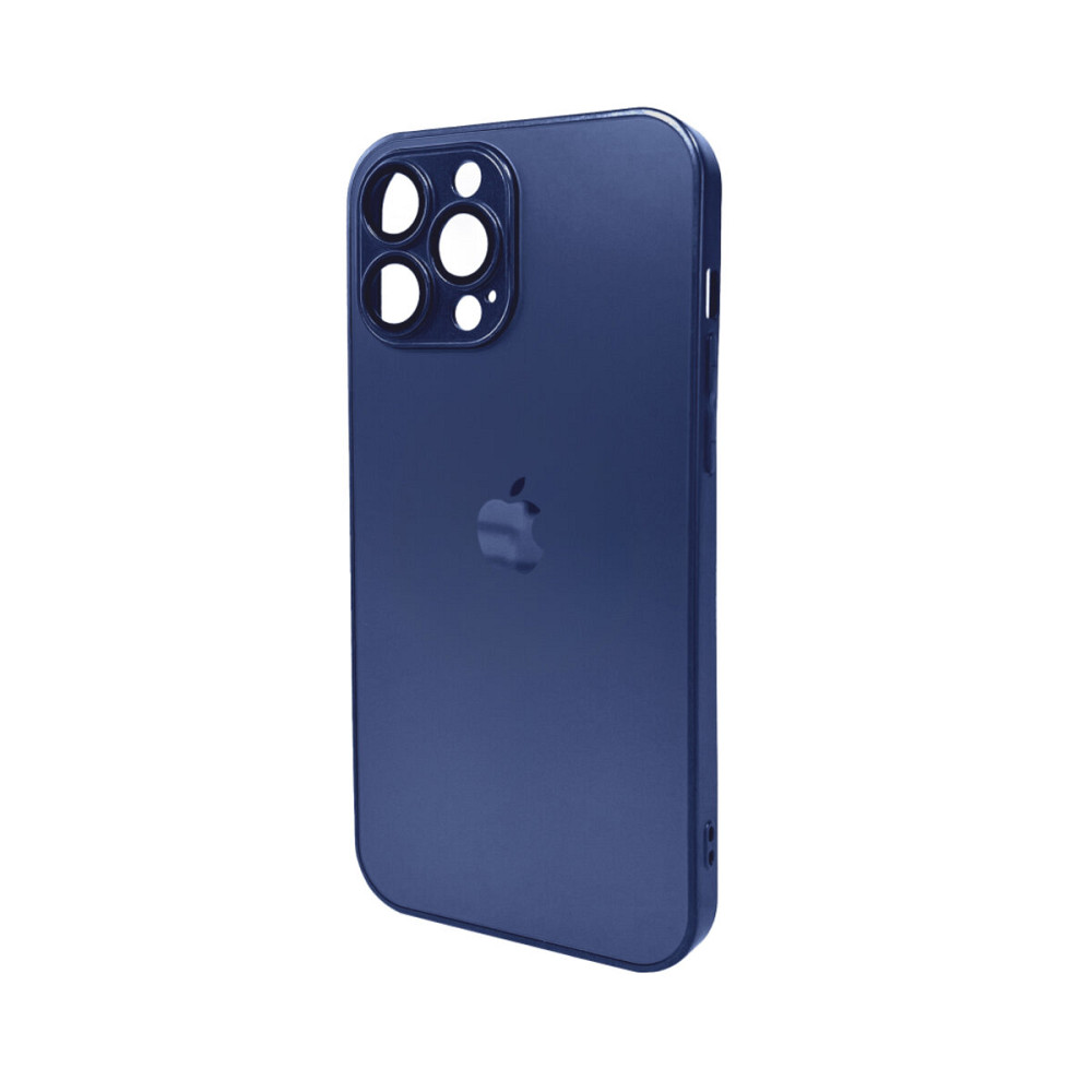 Чохол для смартфона AG Glass Matt Frame Color Logo for Apple iPhone 13 Pro Max Navy Blue Киев - изображение 1