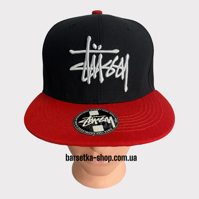 Кепка Stussy черно-красный 52-69(р) Запорожье - изображение 4