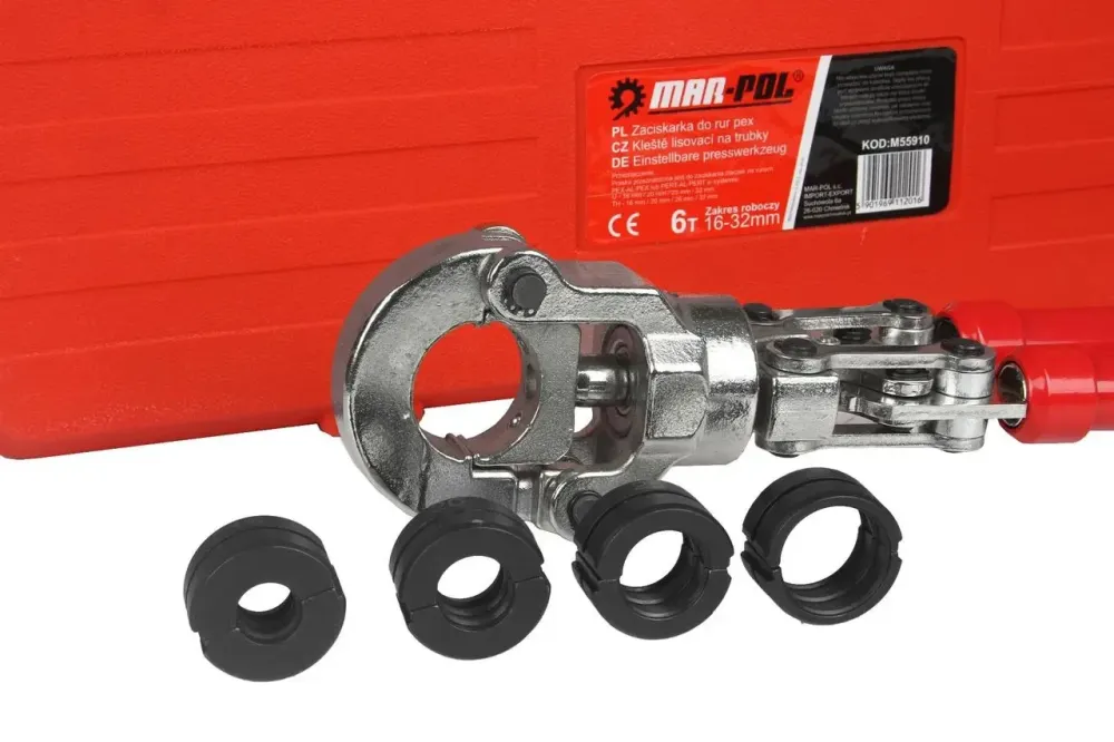 Гідравлічний обтиск для PEX труб MAR-POL – кейс + 8 штампів Львів - фото 6