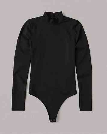 Женский теплый базовый боди с горловиной и вырезами для пальчиков микродайвинг на флисе Одесса