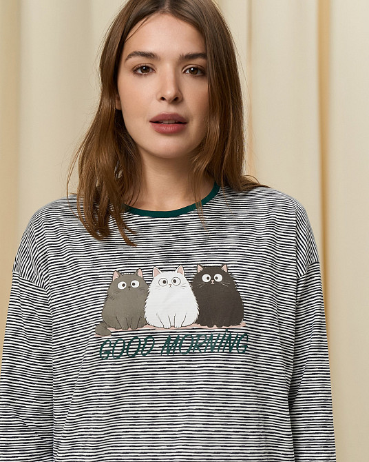 Женский комплект с однотонными штанами - Good morning Nicoletta 96903 S Киев - изображение 7