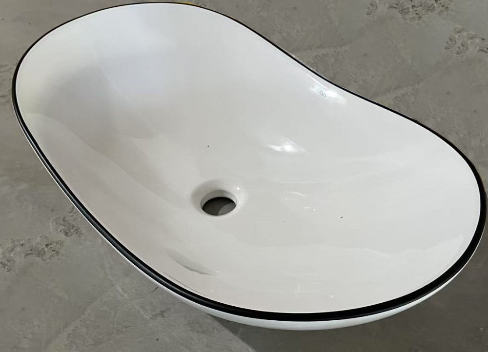 Раковина накладна Mixxus Premium WAVE-0105 EDGE BLACK 620х360х160mm   ( MP6556 ) 35467 Харьков - изображение 2