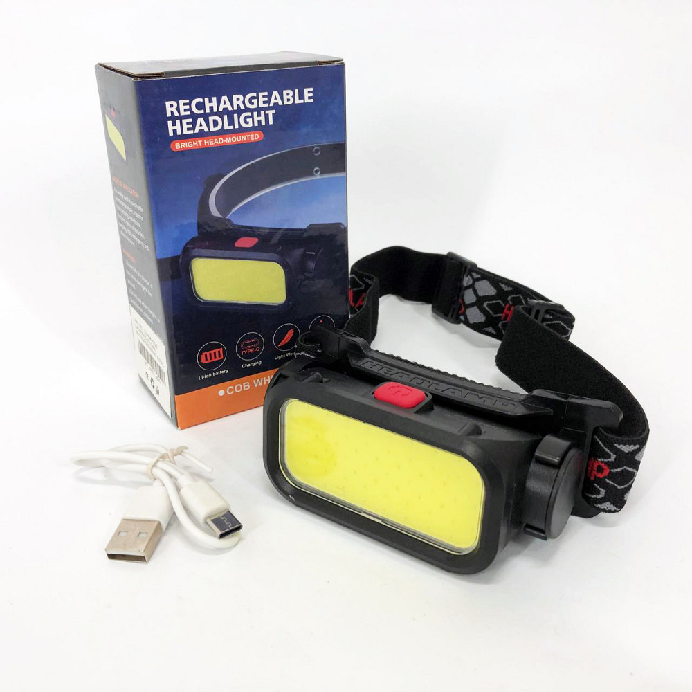 Компактный налобный фонарь BL-008+COB, Налобный аккумуляторный фонарь на голову Наголовный RV-18 Львов - изображение 6